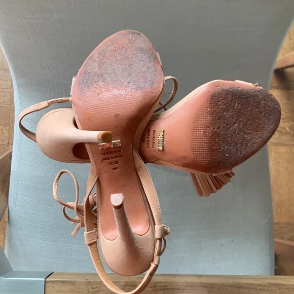 Schutz Nude Stilettos Size 9.5 - Picture 6 of 6